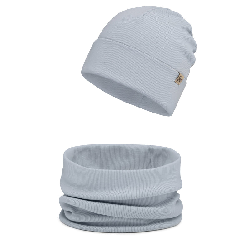 Czapka damska wiosenna i komin Sky Blue