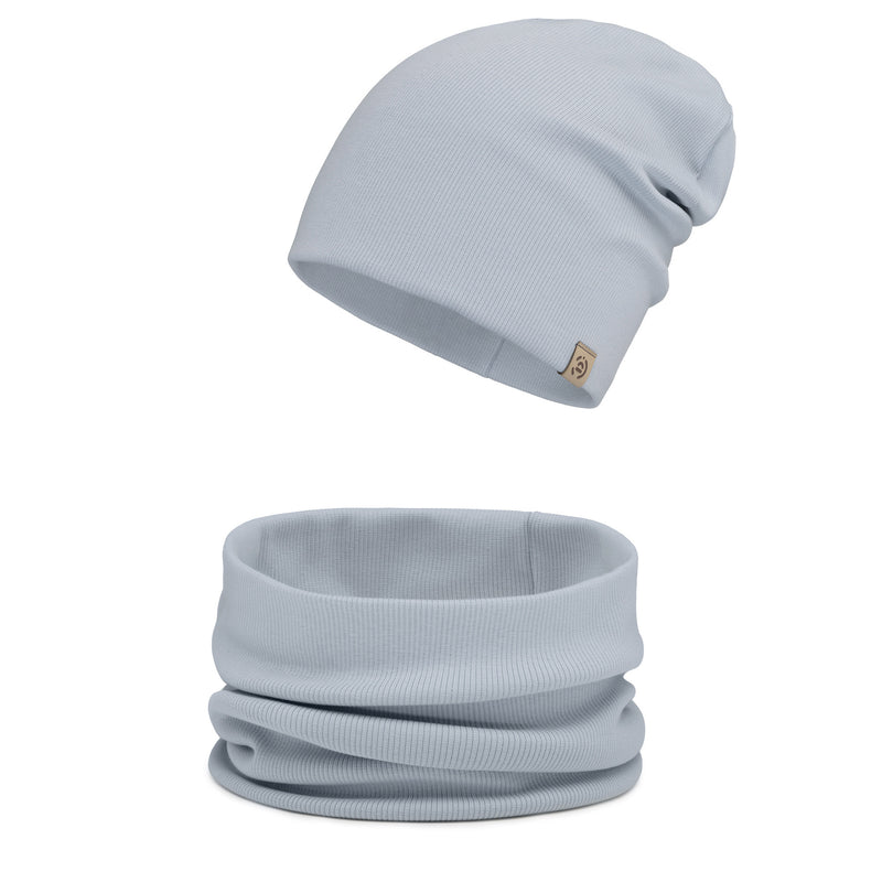 Czapka damska wiosenna i komin Sky Blue