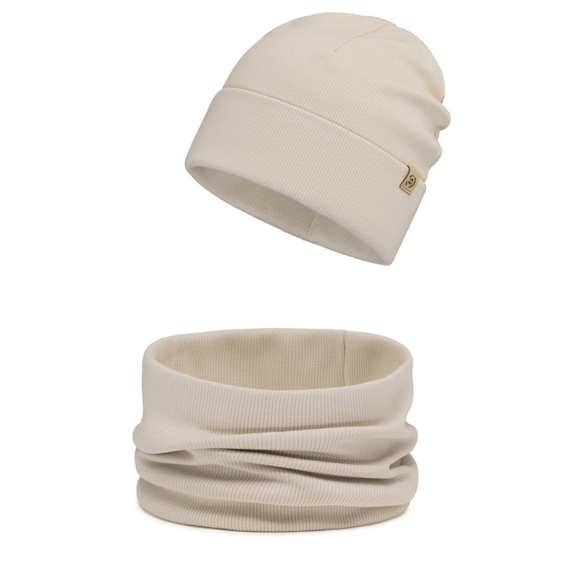 Czapka damska wiosenna i komin Coconut Milk