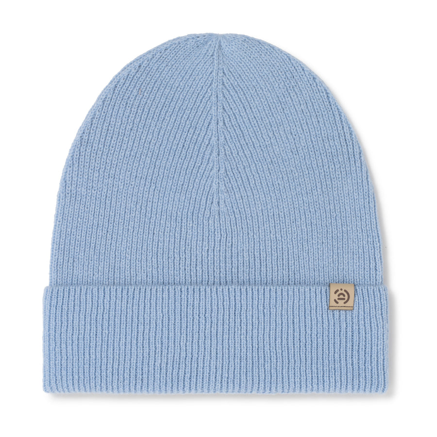 Cienka czapka merino z kaszmirem damska Baby Blue