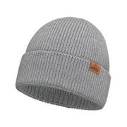 Czapka wełniana Merino damska Szara