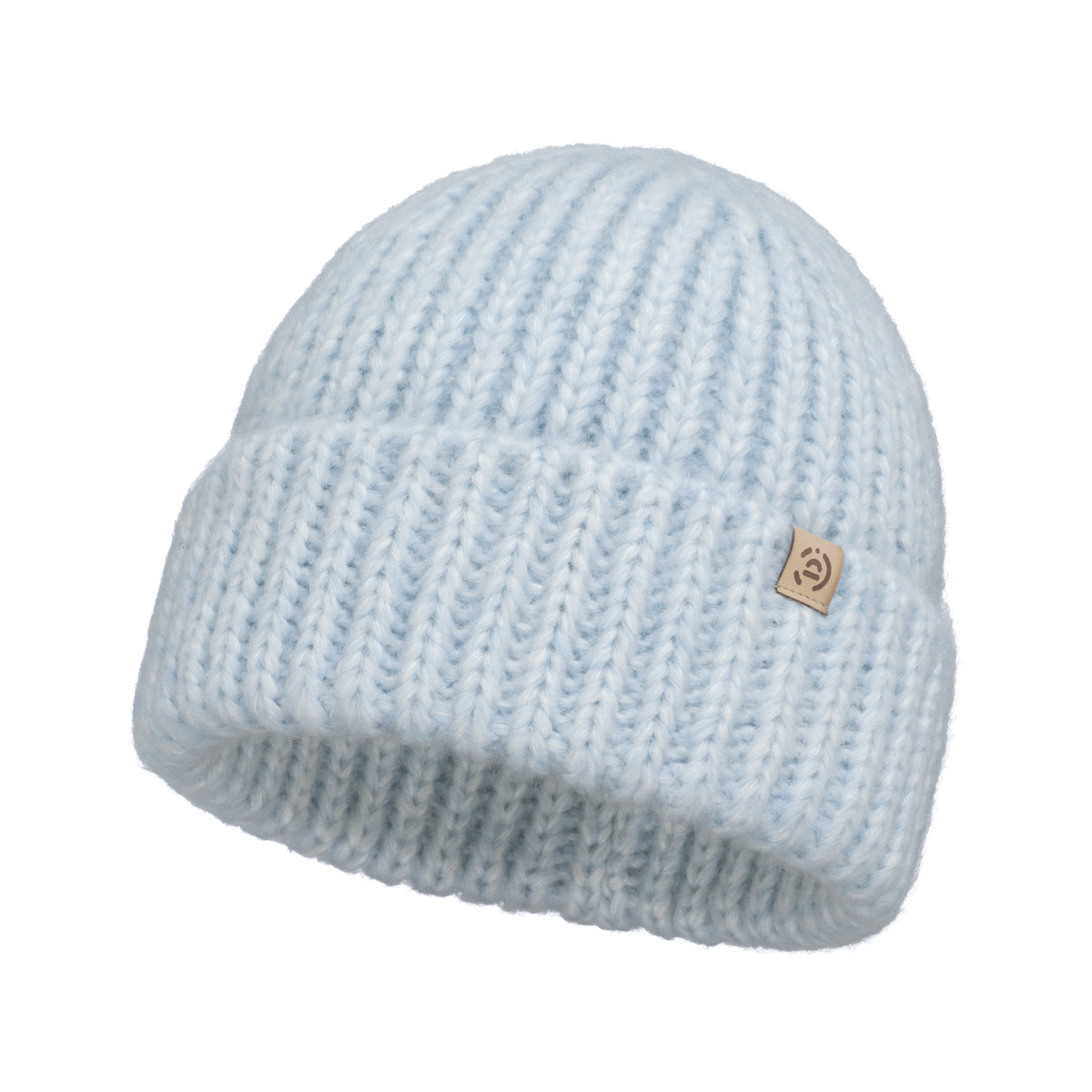 Czapka zimowa damska wełniana Puchatka Baby Blue