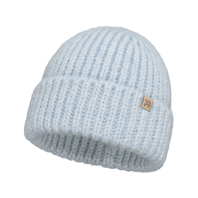 Czapka zimowa damska wełniana Puchatka Baby Blue