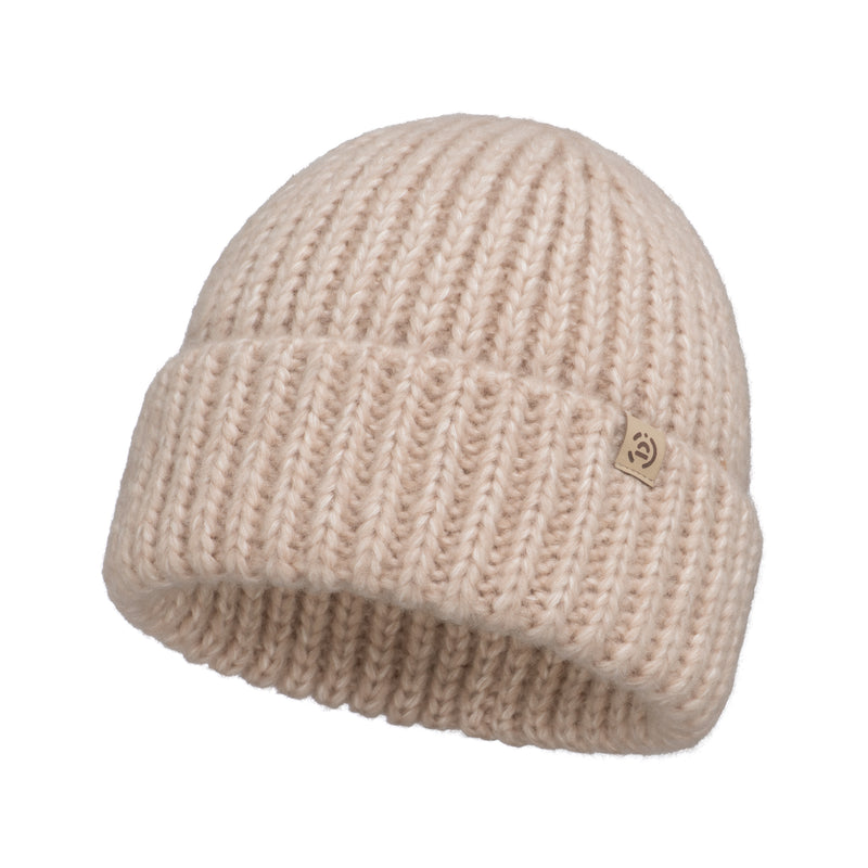 Czapka zimowa damska wełniana Puchatka Vanilla Beige