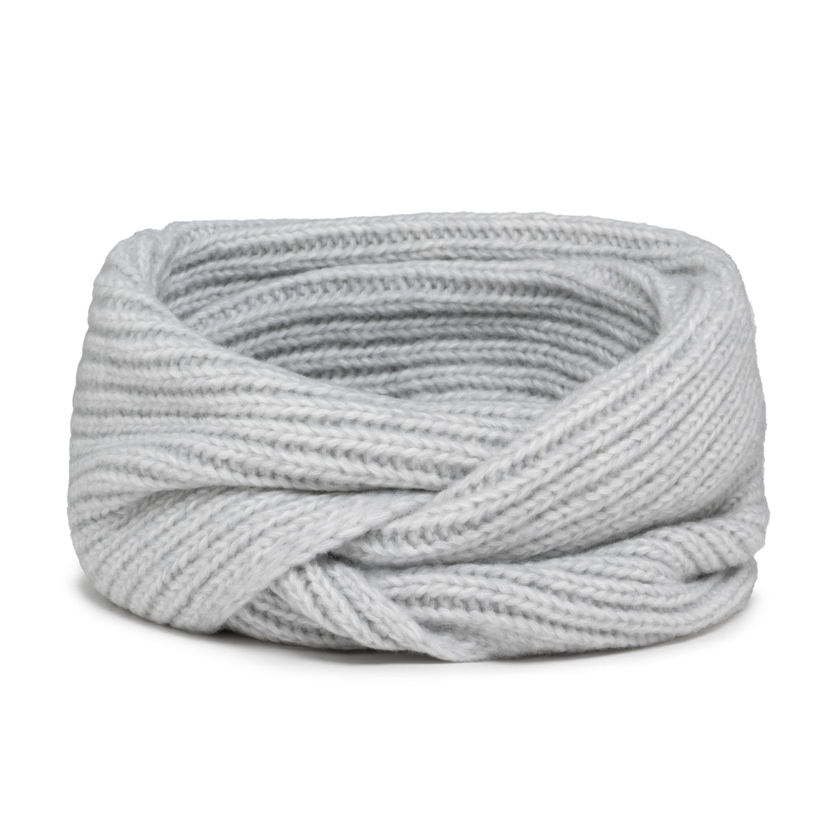 Komin zimowy wełniany Puchatek Ice Grey