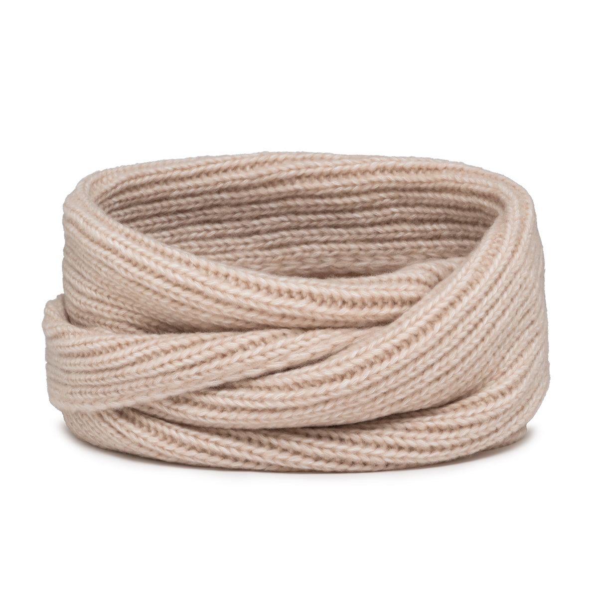 Komin zimowy wełniany Puchatek Vanilla Beige