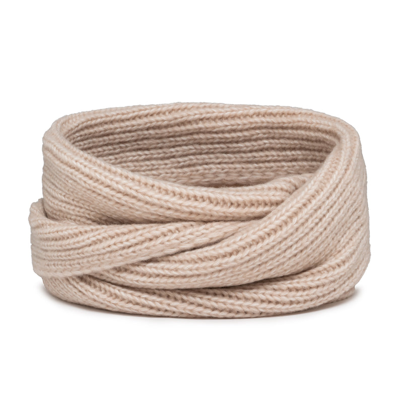 Komin zimowy wełniany Puchatek Vanilla Beige